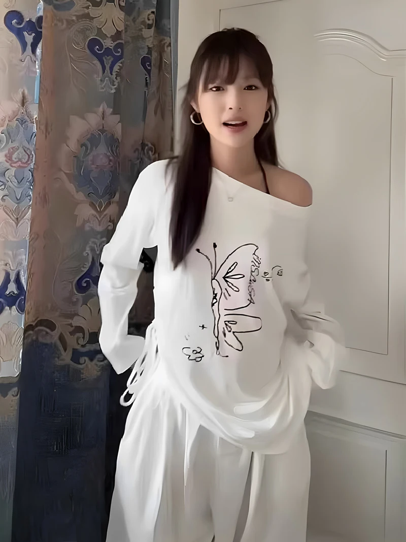 

Футболки с длинными рукавами, женские розовые сетчатые топы большого размера, свободная посадка, удобный v-образный вырез, осенняя вечеринка, молодежный повседневный стиль для девочек