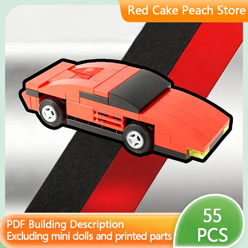 

Модель скоростного гоночного автомобиля MOC, строительные кирпичи Testarossa, мини-гиперкар, модульная технология, детские праздничные подарки, сборные игрушки, костюм