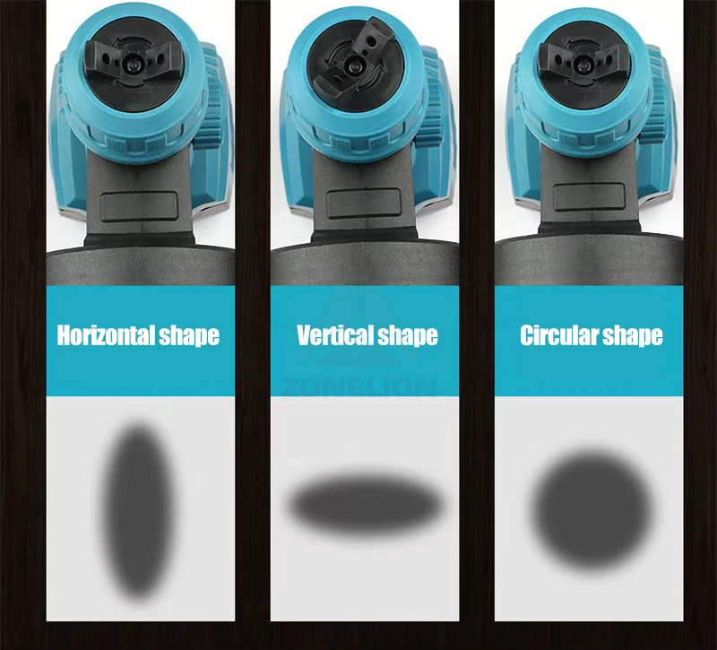 1400ml High Capacity Container Easy to Clean 4 Nozzles and 3 Patterns for House Home Furniture Cabinets Fence Door Chairs Blue