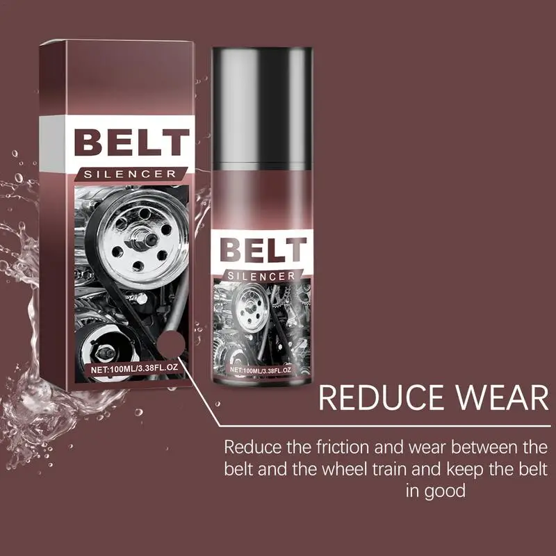 Car Belt Noise Spray Auto Engine Maintenance Spray Engine Belt Silencer Truck Belt Lubricant Spray Belt Friction Reducer Spray