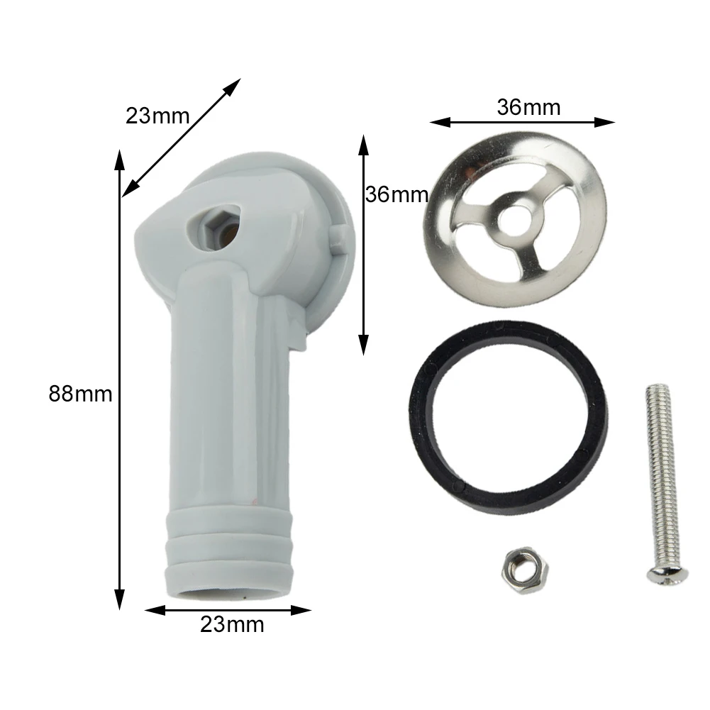 

ABS Material Kitchen Sink Replacement Parts Seal Waste Overflow Tap Bung Spares for Standard Sink Overflow Pipe Maintenance
