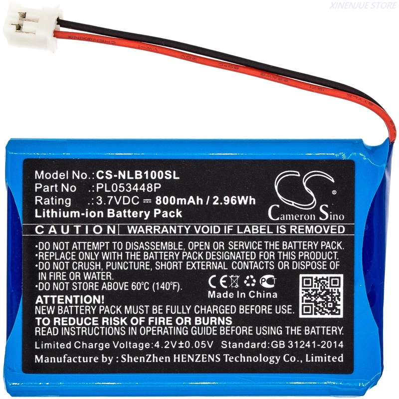 Helmet Communication Systems Battery PL053448P for Nolan N-COM B1, N43, N71, N85, N86, N103, N43E, N4, B901R, B901L,B5