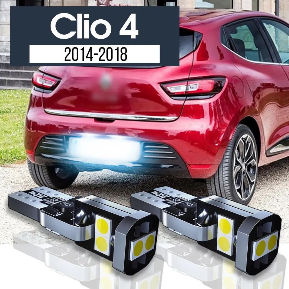 

2pcs LED License Plate Light Lamp Canbus Accessories For Renault Clio 4 2014 2015 2016 2017 2018