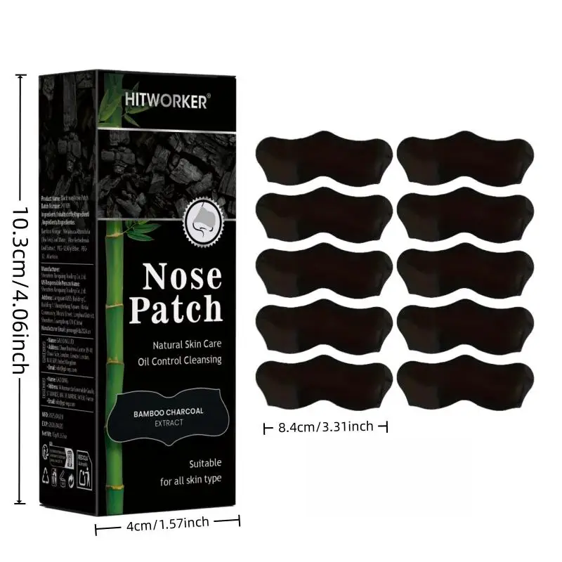 20/30/50 Pcs Deep Cleansing Blackhead Nose Strips | Bamboo Charcoal Blackhead Remover Nose Mask Nose Cleaning Patches for Pore - view 6