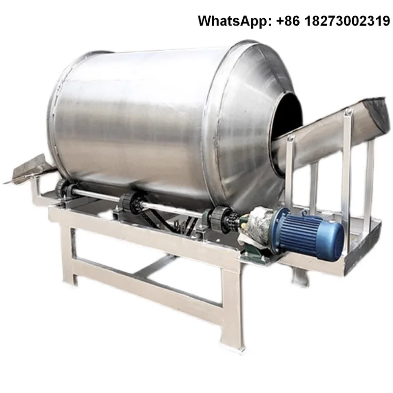 Drum mixer, industrial stainless steel, large-scale food grade commercial mixer, powder feed pellet mixer