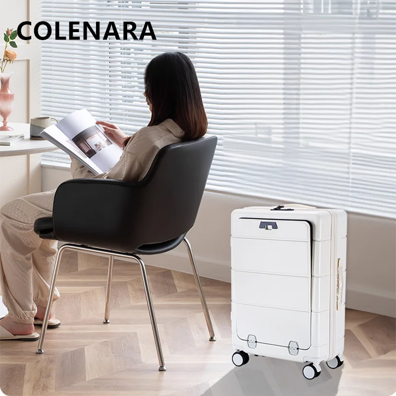 

COLENARA High Quality Suitcase 20"22"24"26"28 Inch Large Capacity Trolley Case ABS+PC Boarding Box with Wheels Rolling Suitcase