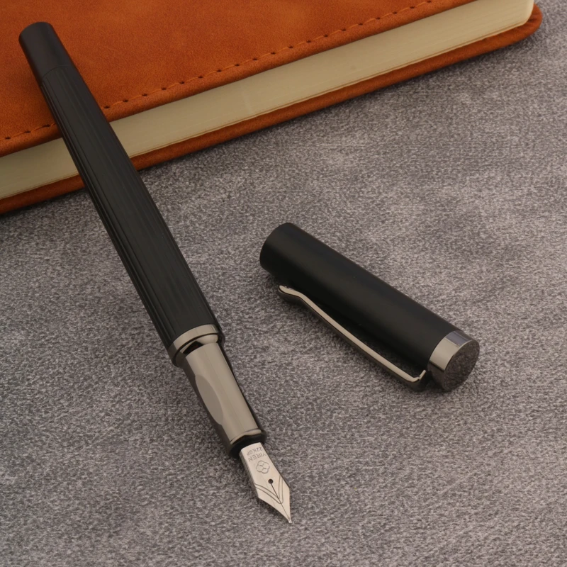 new classical line Commerce black gift silver Fountain Pen School Student Office Gifts Stationery Pen