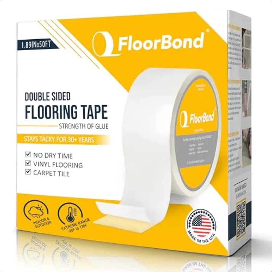 Fita dupla face resistente para carpetes, flexível e de vinil, telhas de carpetes, grama artificial, espuma, academia, borracha