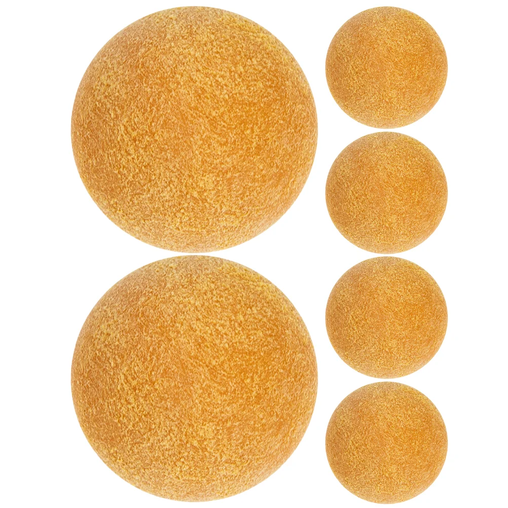6 Pcs Table Soccer Footballs Game Supplies Foosball Replacements Games Accessories Plastic Desk