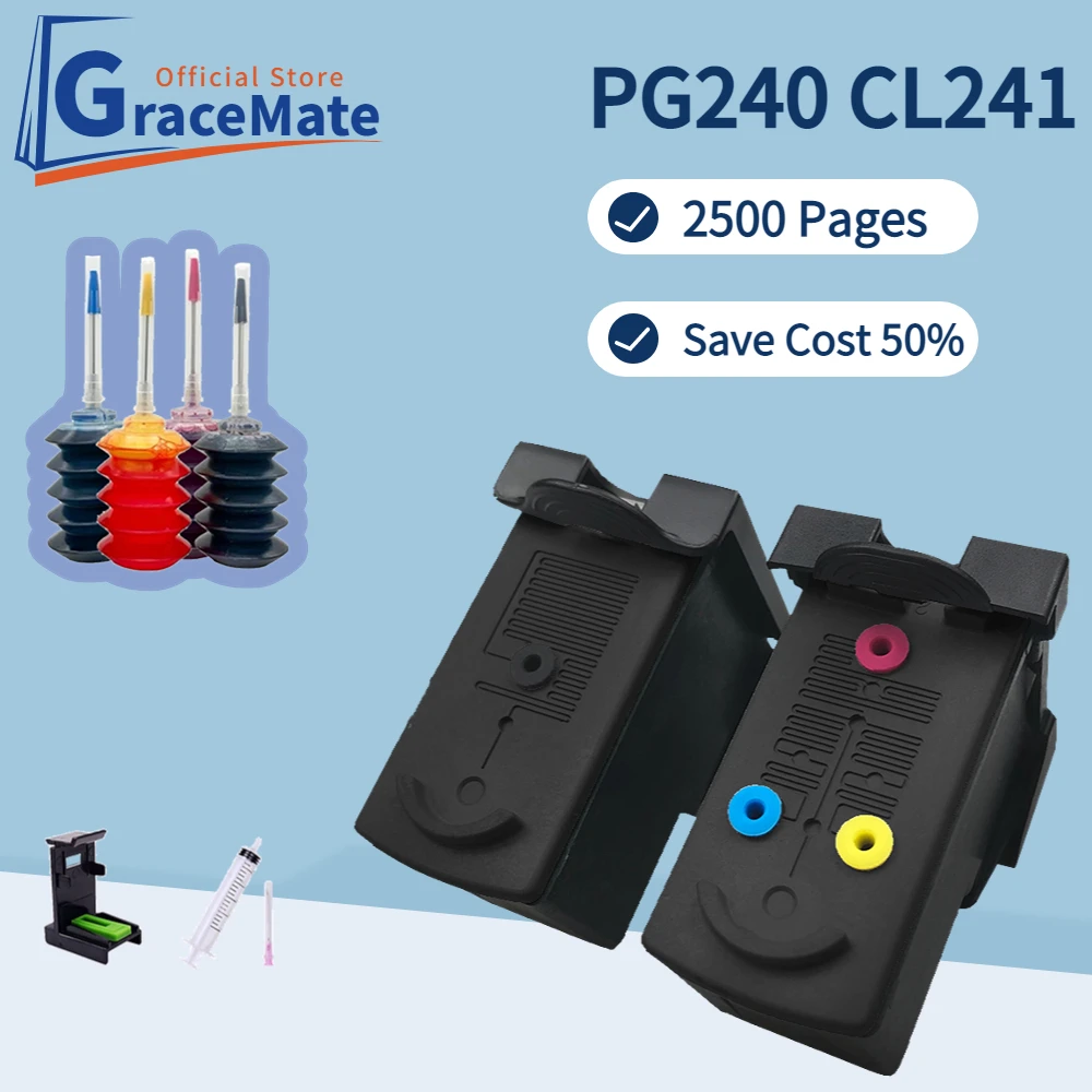 PG240 CL241 Compatible for canon printer pixma cartridge MX372 MX392 MX432 MX439 MX512 MX532 MG2120 MG2220 MG4120 MG4220 TS5120