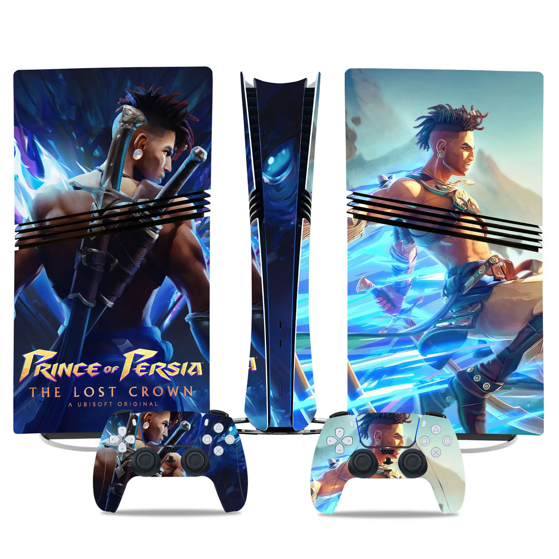 ملصق جلدي من الفينيل لوحدة التحكم PS5 PRO ووحدة التحكم Nioh Theme ملصق لاصق لإصدارات الأقراص الرقمية والأقراص