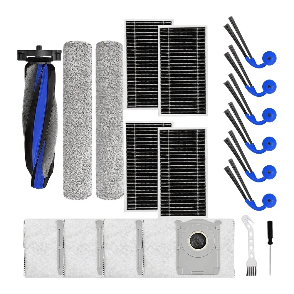 Cleaner Auto Cleaner Maintenance Robot Vacuum Accessories Wear-resistant Nylon Bristles Activated Carbon Filter