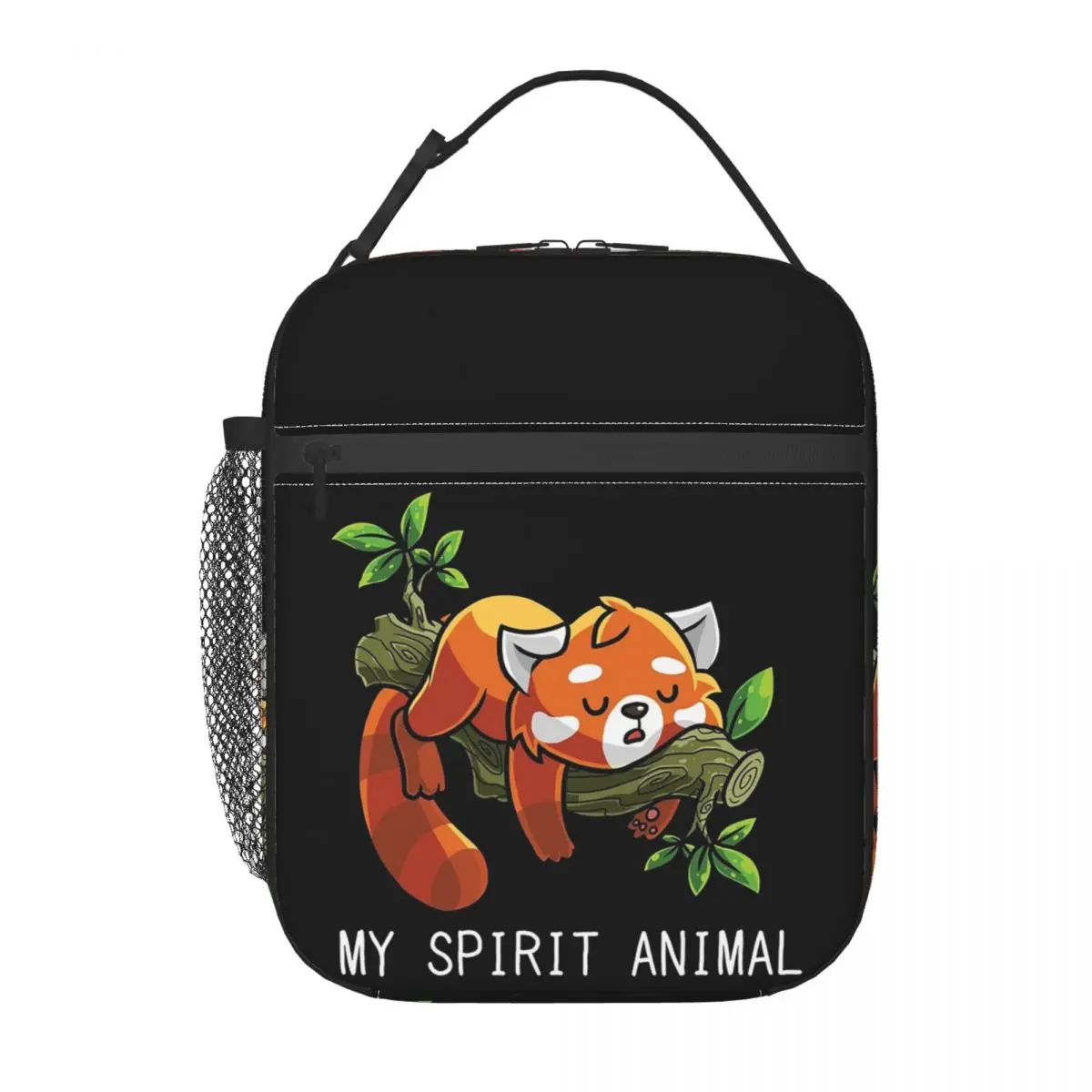 Red Panda Spirit Animal Insulated Lunch Bag for Women Kids Leakproof Food Boxes Thermal Lunch Box Tote
