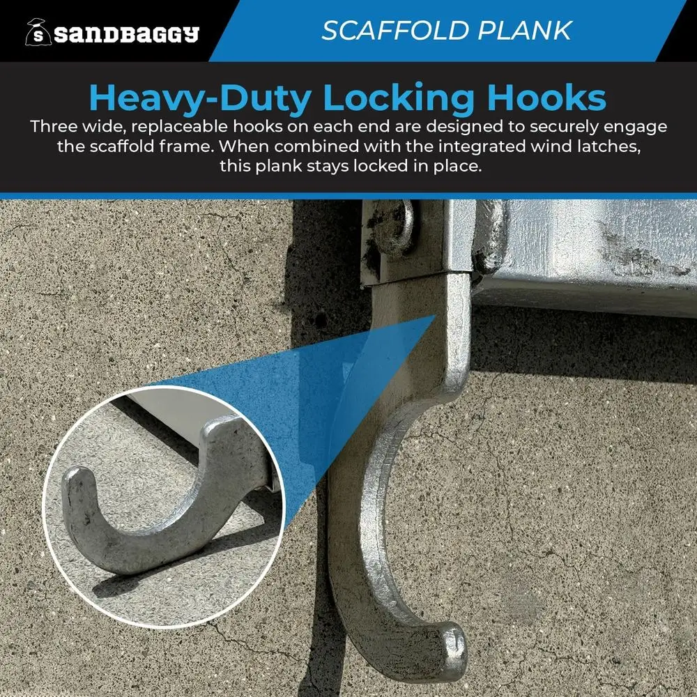 Prancha de Andaime de 15,5 polegadas para Espaços Confinados e Estruturas Estreitas