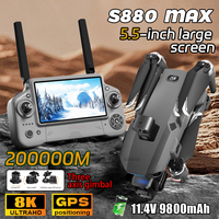 Load Bearing 800g S880 GPS Drone With 8K HD Camera 3-axis Gimbal Brushless Laser Obstacle Avoidance With Airdrop FPV RC Dron