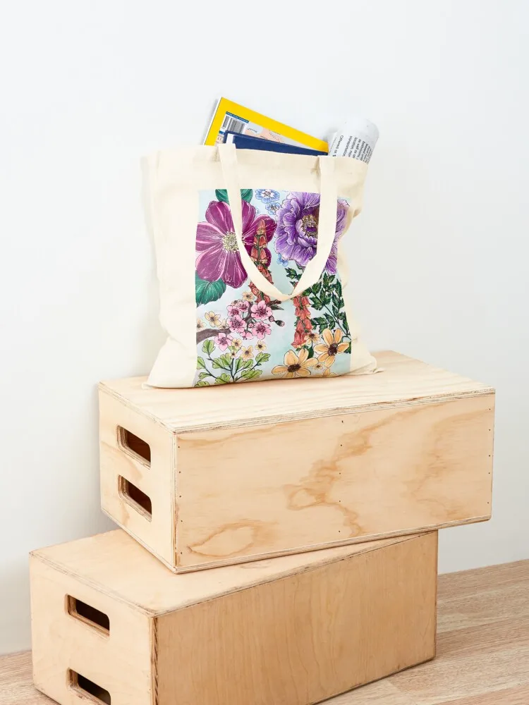 Blooming Botanical Tote Bag shopper bags Women's shopper bag Canvas bag tote bags cloth bags
