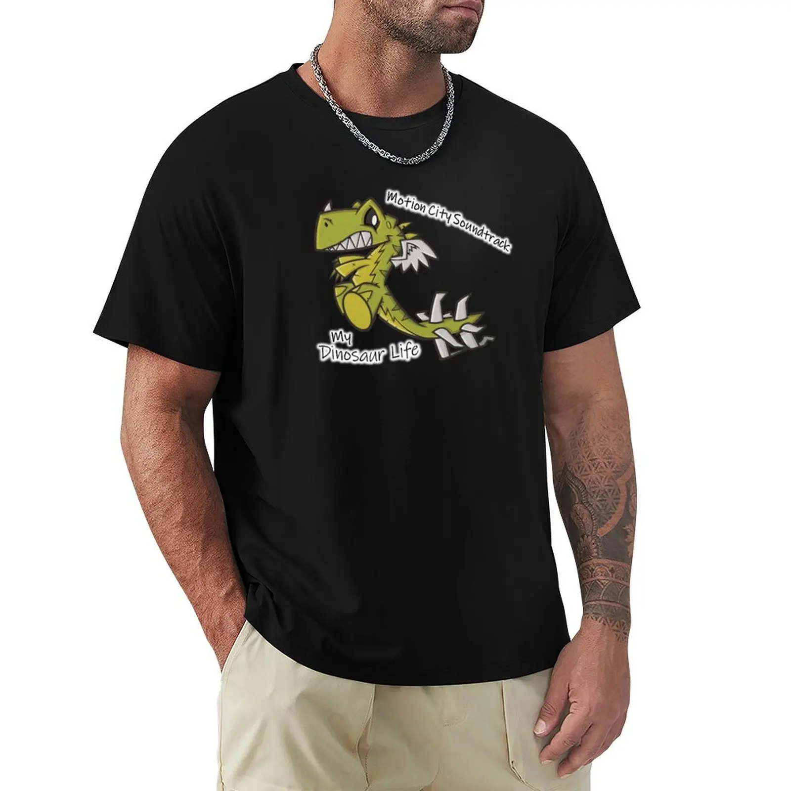 

My Dinosaur Life T-Shirt T-shirts man tops Aesthetic clothing oversize t-shirts man mens white t shirts