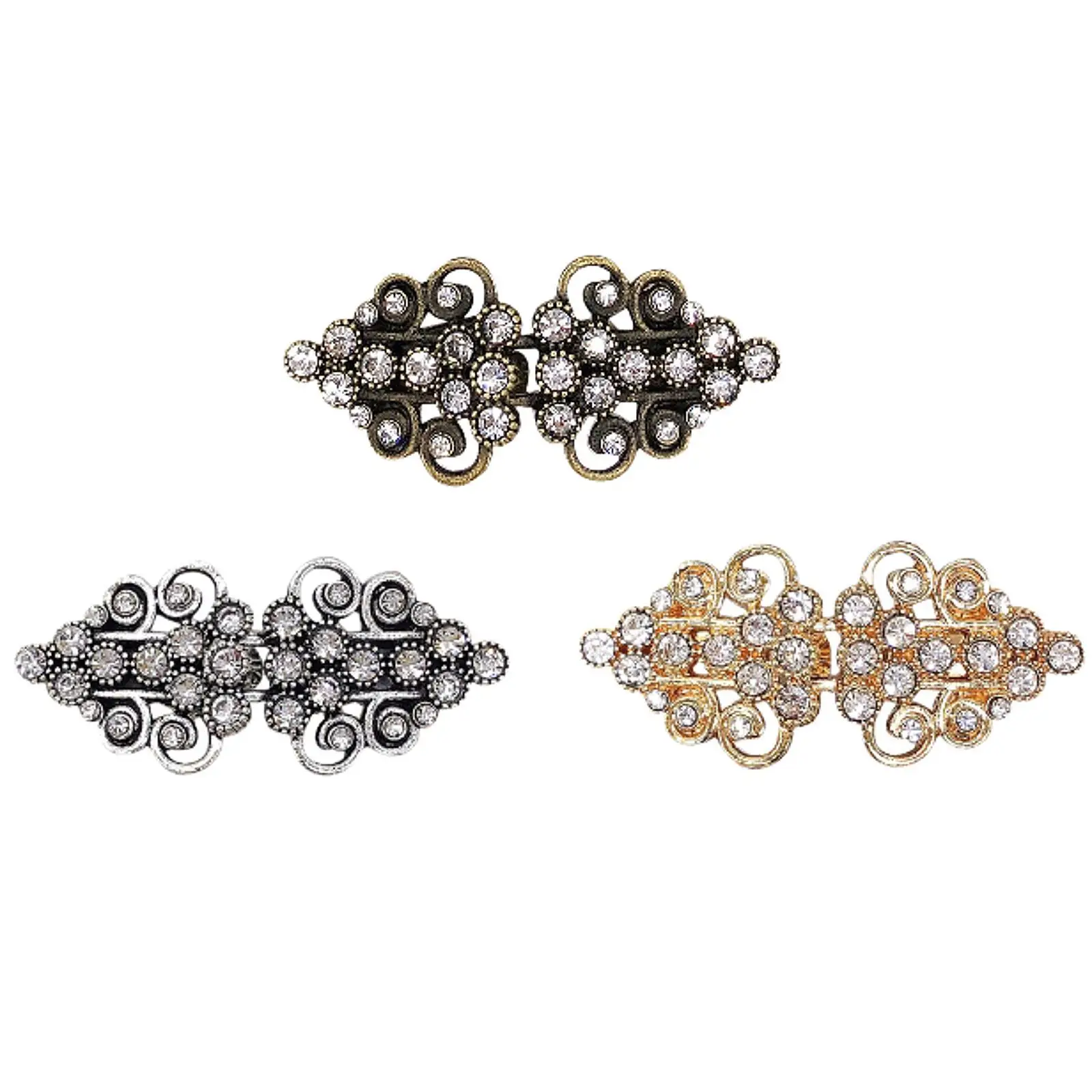 Sweater Clip wearing Hollowed Decorative Collar Portable Alloy Brooch Clips