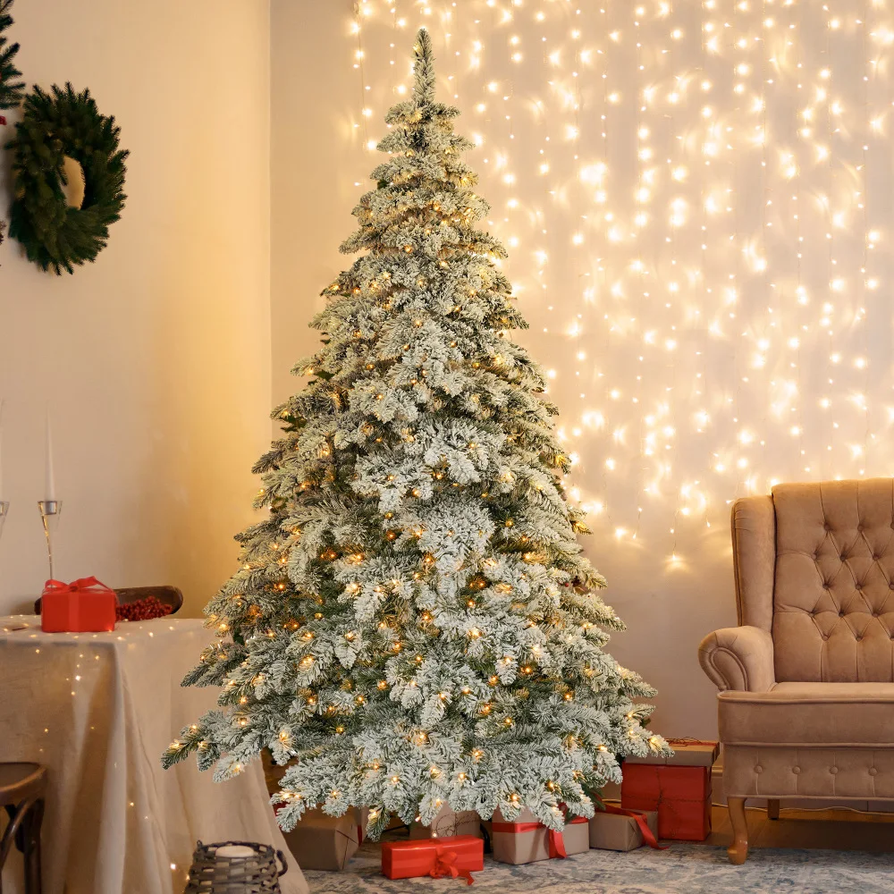 7.5ft Christmas Tree, 400 LED Lights, 1050 Bendable Branches, Creative Decor. Ideal Xmas Tree.