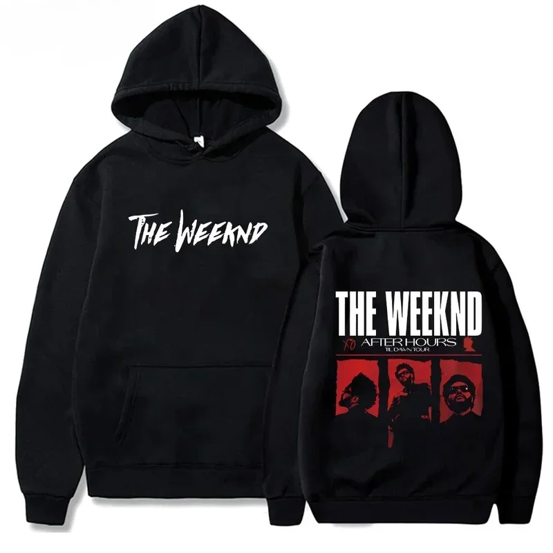 Weeknd Fleece Sweatshirts Casual Loose Hoodies The Weeknd Oversized Hoodie Y2k Streetwear Pullover Unisex Printing Pullovers