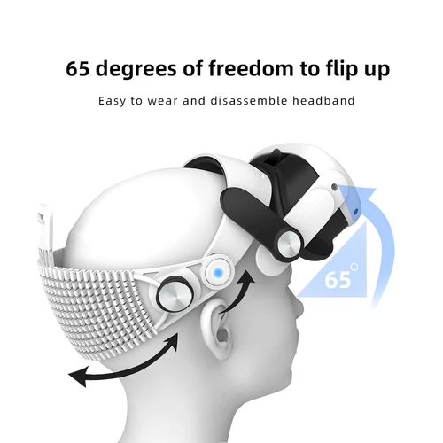 Imagen 2 del producto Para VR Meta Quest3 cómoda diadema con alivio del estrés y transpirable ultraligera accesorios para diadema Quest3S