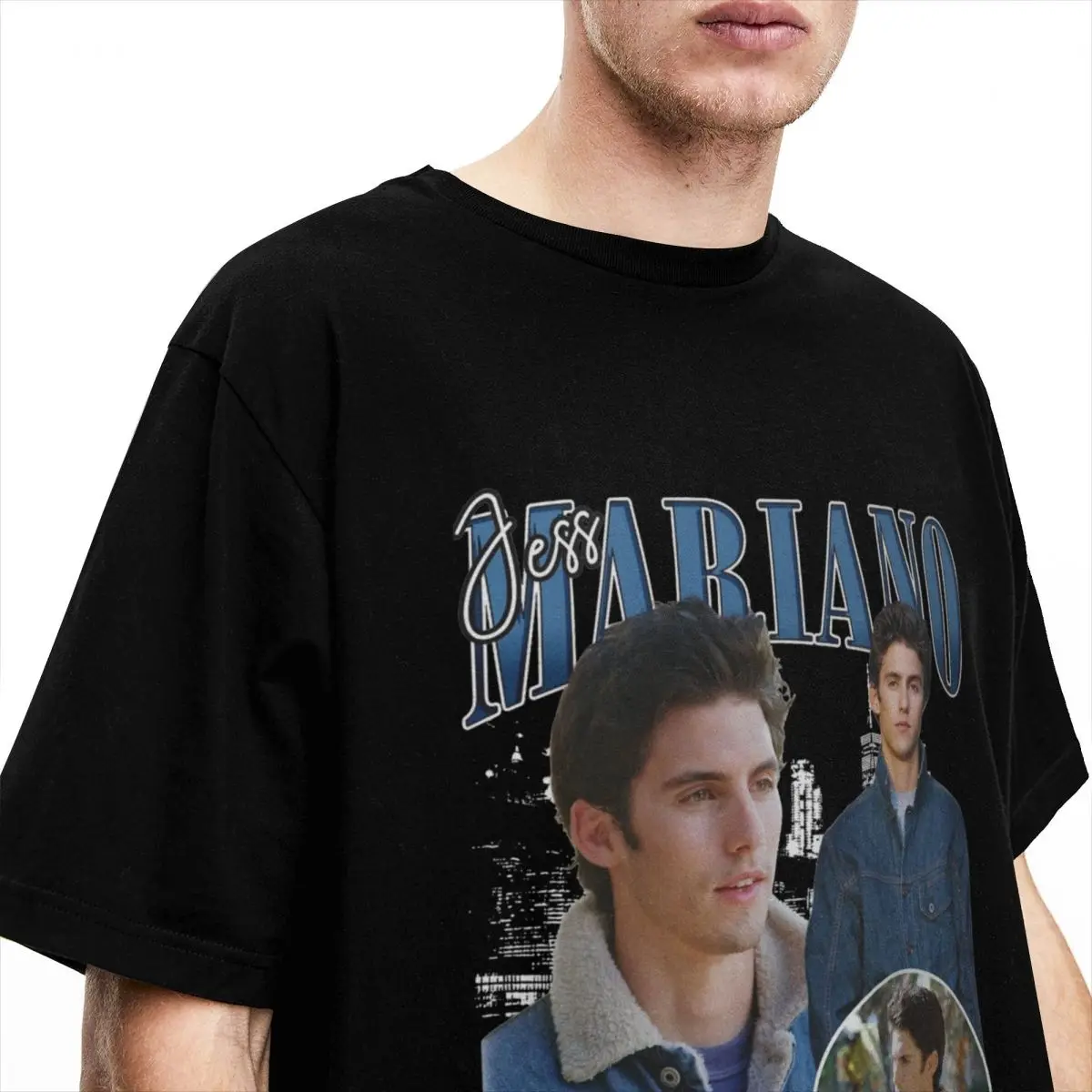 Creative Jess Mariano Gilmore Girls T-Shirts Men Women's Pure Cotton Milo Ventimiglia Tees Shirt Party Clothing