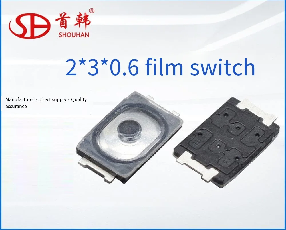 

Touch key switch 2*3*0.6 film 3020 touch key pot boy switch ev-pawcbed4a life 300,000 times