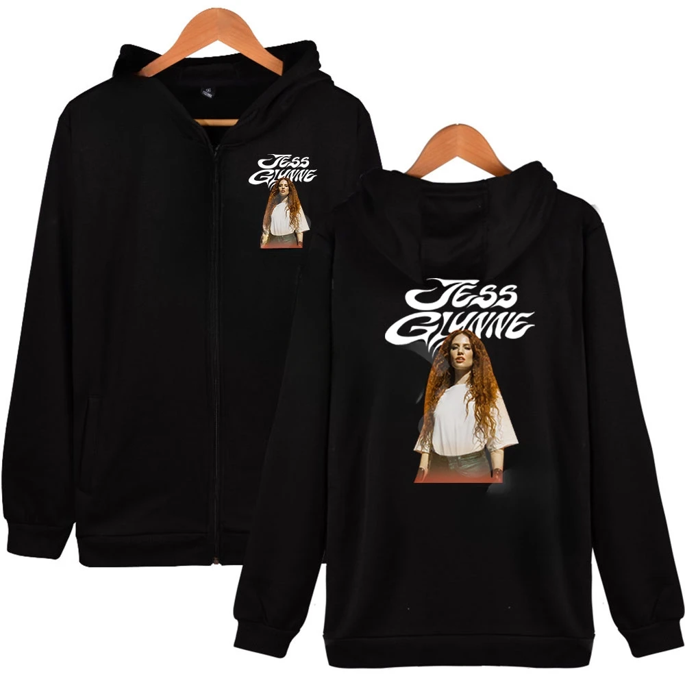 

Jess Glynne Merch Oversized Zip Up Hoodie Women Men Harajuku Sweatshirt Streetwear Hip Hop Zipper Hooded Jacket Y2K Clothes