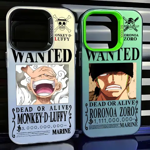 Anime Zoro Luffy 전화 케이스 O-O-OneS iPhone 16 15 14 13 12 11 미니 프로 맥스 X XR XSMAX 8 플러스 안티 폴 매트 커버 P-PieceS