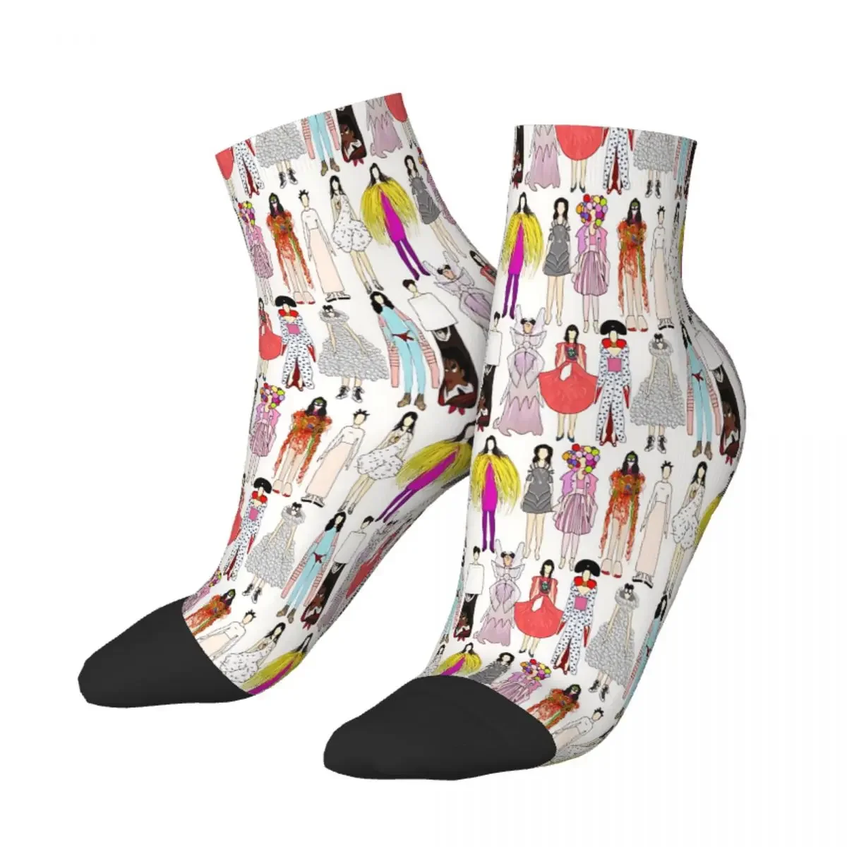 Outfits Of Bjork Pop Art Ankle Socks Male Mens Women Autumn Stockings Printed