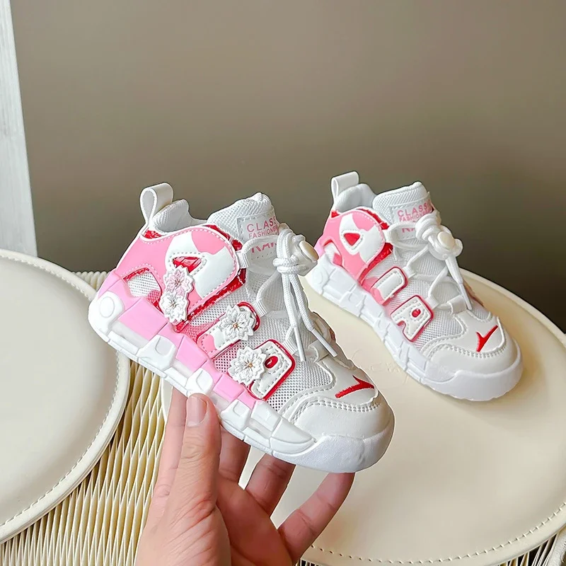 Scarpe sportive abbinate ai colori per bambini Sneakers grosse estive suola spessa traspirante scarpe da papà Casual moda ragazza calzature femminili