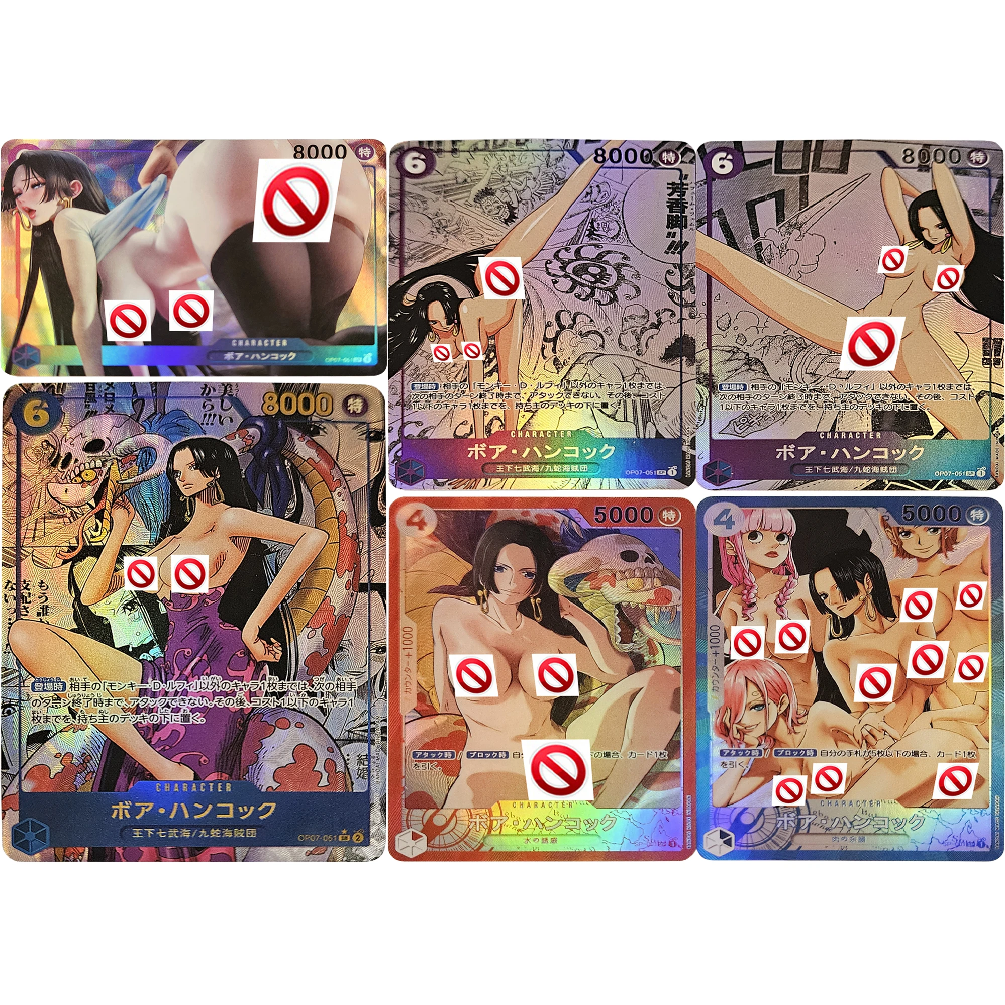 

6 шт./компл. ONE PIECE Boa Hancock телесного цвета флэш-карта Diy самодельная OPCG Perona Reiju классическая игра аниме коллекционная карта подарочная игрушка