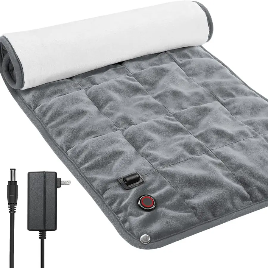 

Weighted Heating Pad, 12V Heating Pad for Back Pain Relief, 33x17 Extra Large Full Body Portable Weighted Heated Pad for Cramps