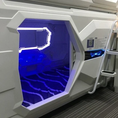 sleeping pod capsule hotel sleep box modern container House ABS sleeping cells single capsule sleepbox hotel room