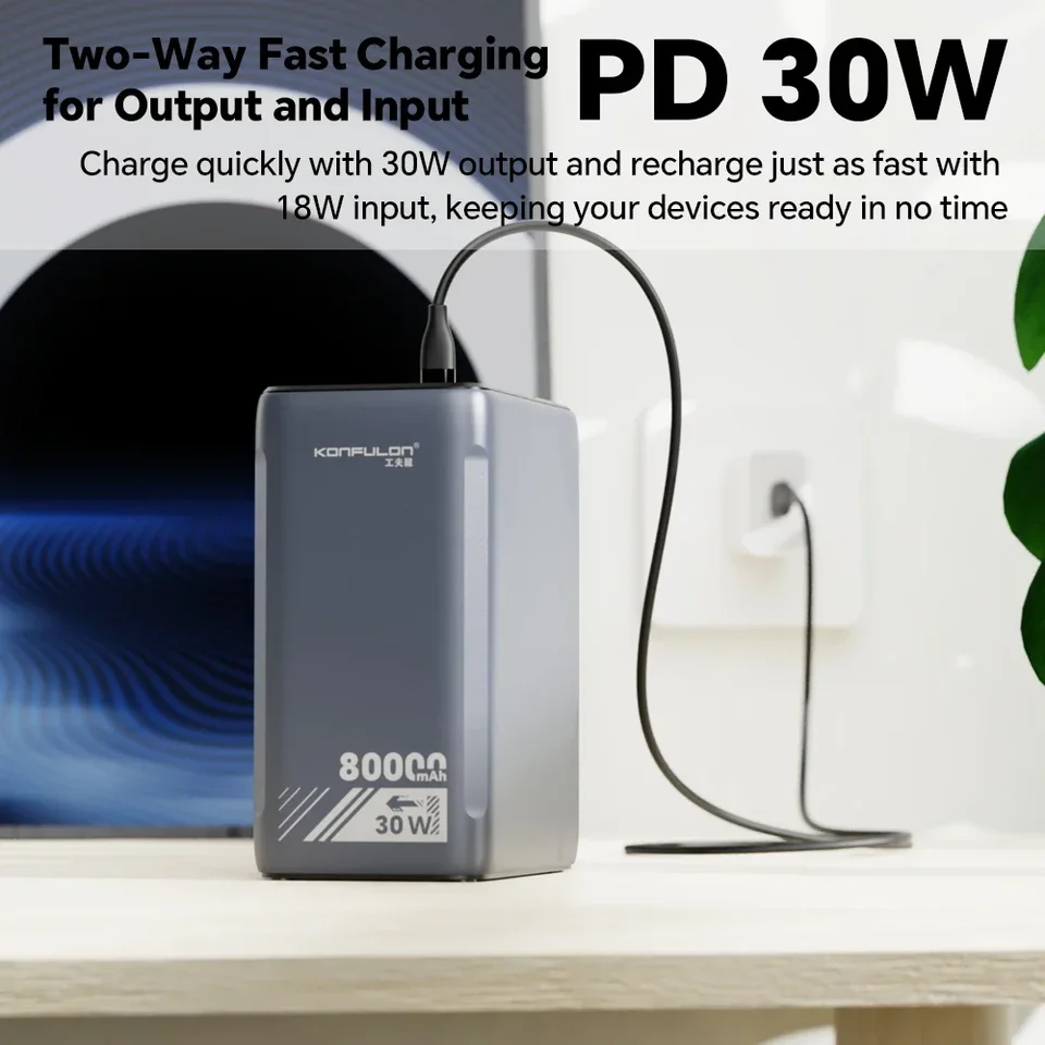 LOGO Personnalisé Gratuit 80000mAh Power Banks Affichage Numérique Chargeur De Batterie Externe