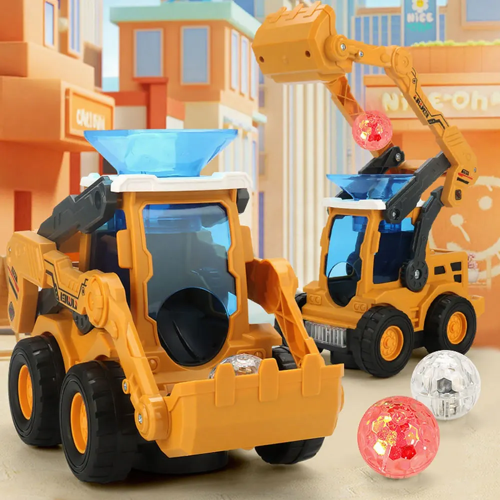 

Electric Bulldozer Toy Muitifunctional Engineering Vehicle Toy Basketball Shooting Music Lights Fun Kids Birthday Gifts VG235