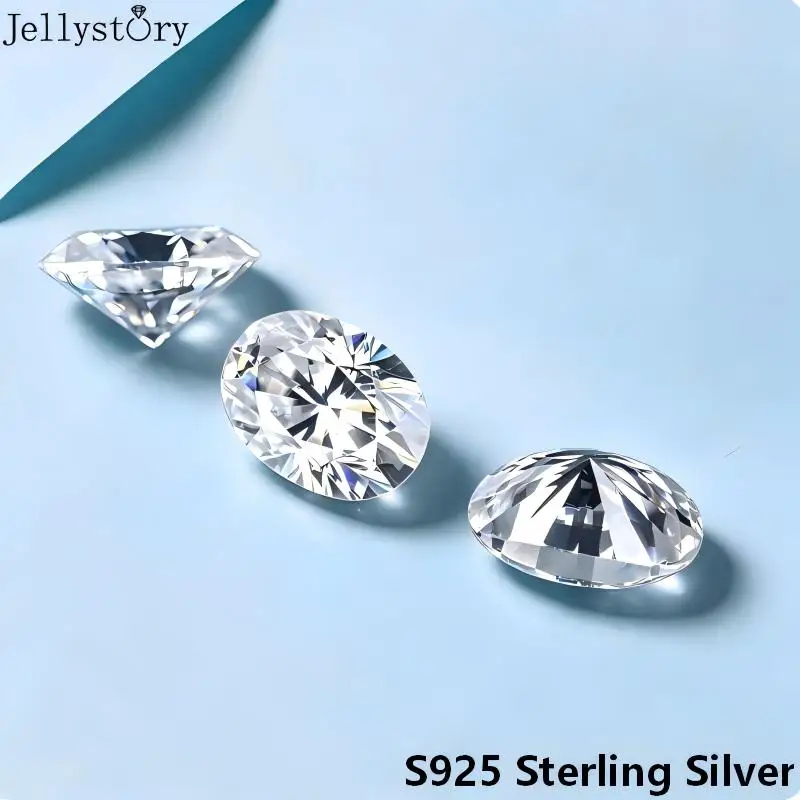 5-8ct Rare Oval Cut Moissanite Loose Stone D Color Lab Grown Super White Certified Ellipse Oval Moissanite Diamond