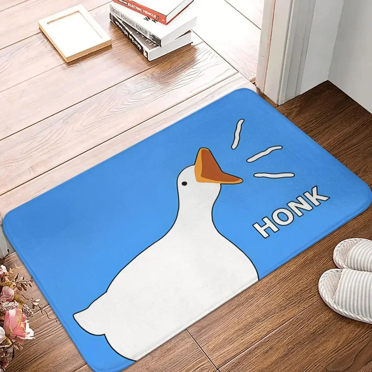 Goose Goose Duck Game Bath Mat Honk Angry Goose Meme Rug Home Doormat Kitchen Carpet Decor