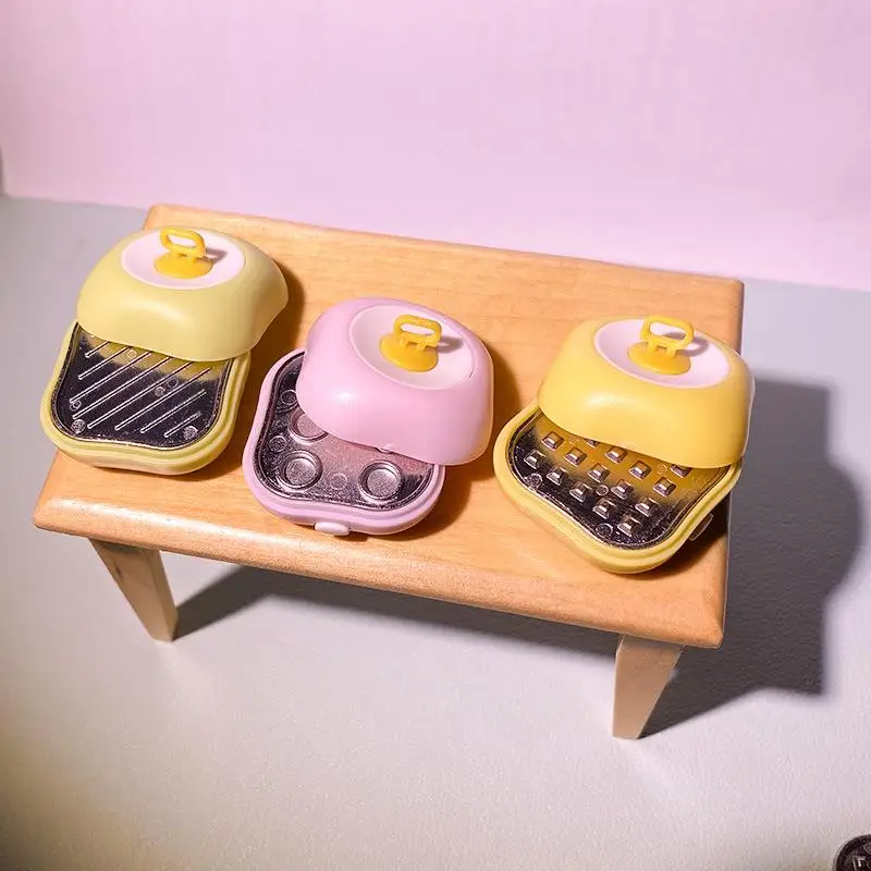 1Set Dollhouse Miniature Egg Fryer Model 1/12 Mini Simulation Frying Machine Kitchen Cooking Toy Doll House Accessories