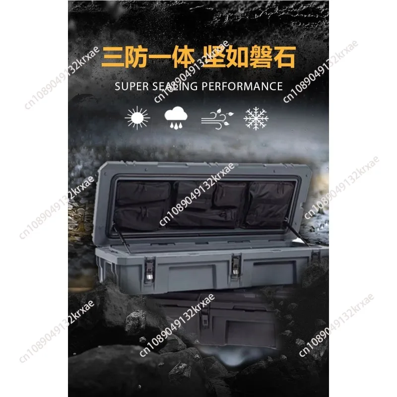 

128L Car Roof Storage Box Overland 4x4 Car Roof Luggage Box Optional, fixed bracket, hanging bag, upper cover stencil