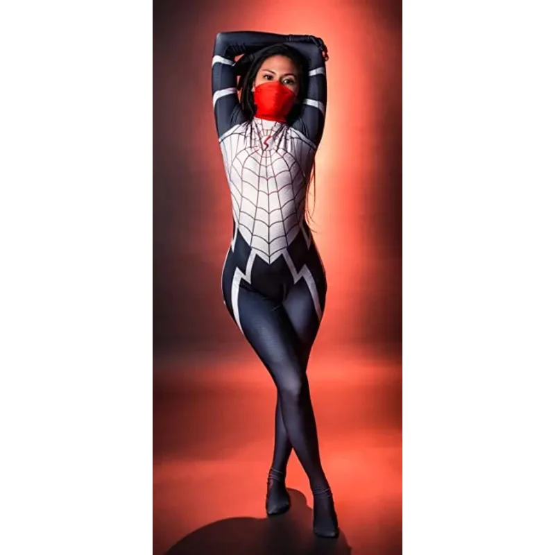 女性シンディムーンシルクコスプレ衣装 3D プリント大人子供女の子女性スーパーヒーロー全身タイツハロウィンボディスーツパーティージャンプスーツ