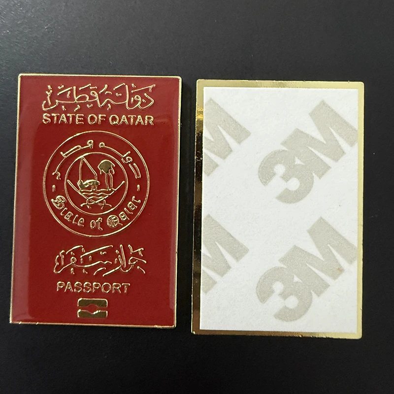 Qatar Mobile Phone 3M Sticker Badge Metal Pin Broooches Pins