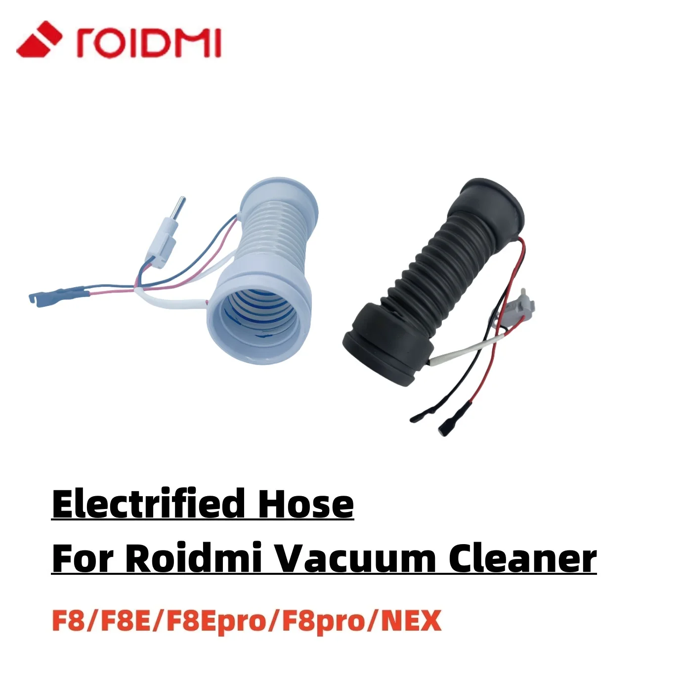 Original Floor Brush Electrified Hose For Roidmi F8/ F8E/ F8Epro/ F8pro/ NEX Handheld Wireless Vacuum Cleaner Parts
