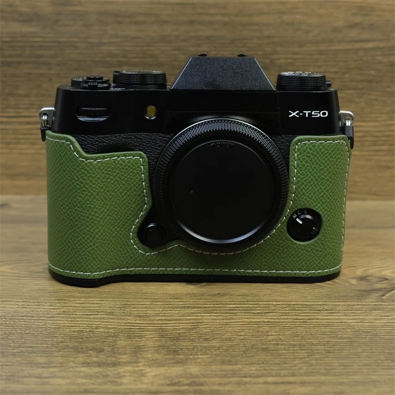 

Protective leather case For FUJIFILM X-T50 camera bag xt50 camera case, base half set case