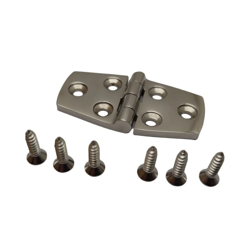 

316 Stainless Steel Hatch Cover Hinge Deck Hinge High Precision Flat Hinge Shaft Corrosion Resistant Marine Accessories