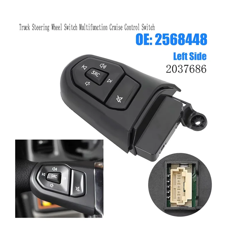 

2568448 Truck Steering Wheel Switch Multifunction Cruise Control Switch For Scania L P G R S 2016- 2037686