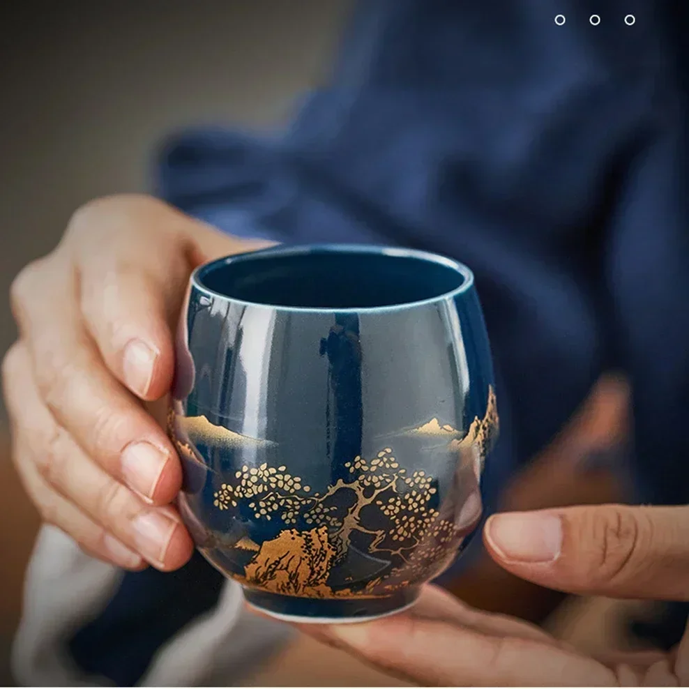 Einfache Master-Tasse im japanischen Stil, Keramik-Teeschüssel, Tasse, Haushalt, Jilan, einfache Keramik, große Teetasse, Teeservice für eine einzelne Tasse – Detail 14