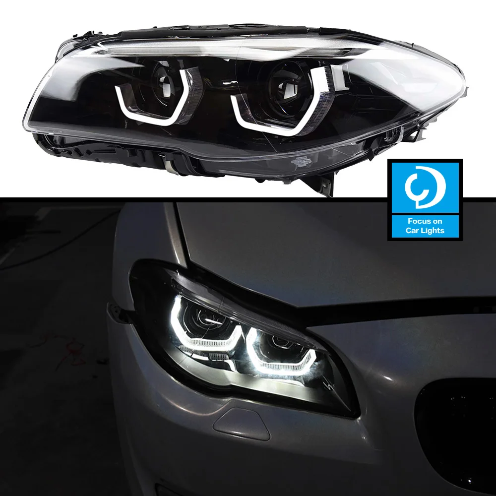 

Car Front Headlight For BMW F10 F18 2010-2017 LCI LED HeadLamp Styling Dynamic Turn Signal Lens Automotive Accessories 2 PCS