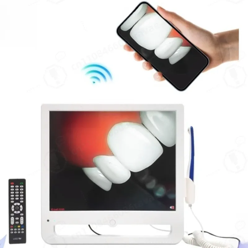 HD Digital Oral Inspection Endoscope 1200W Pixel WIFI Integrated 17 Inch Monitor Dental Intraoral Check Tool