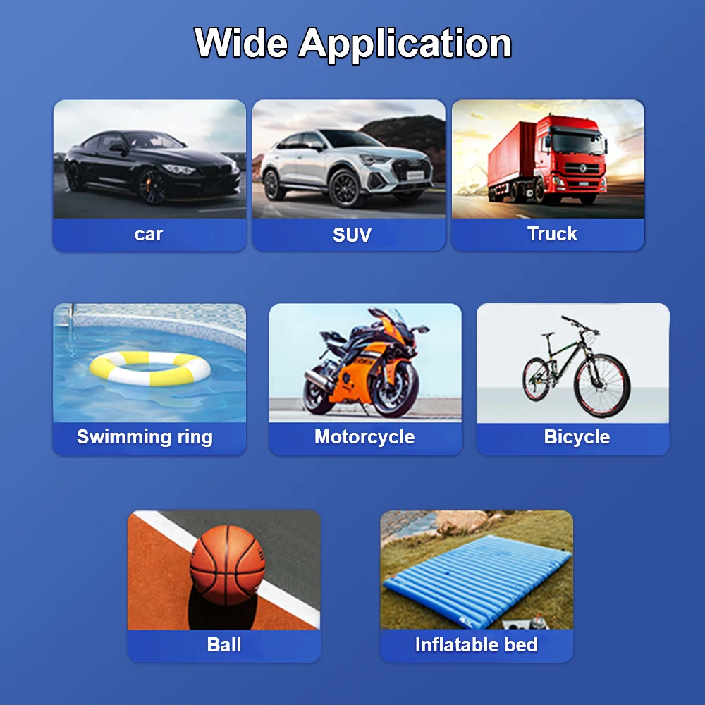 Tire Inflator Car Tires Fast Inflation Cars Tires Air Compressor Air Compressor Cordless Inflation For Bike Car Ball Motorcycle